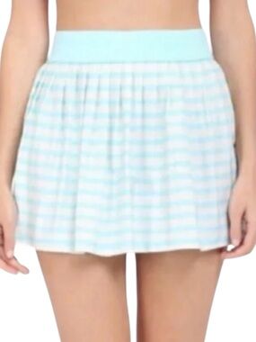 KATE SPADE Mini Skirt Nahant Shore Beach Coverup Blue White Size Large